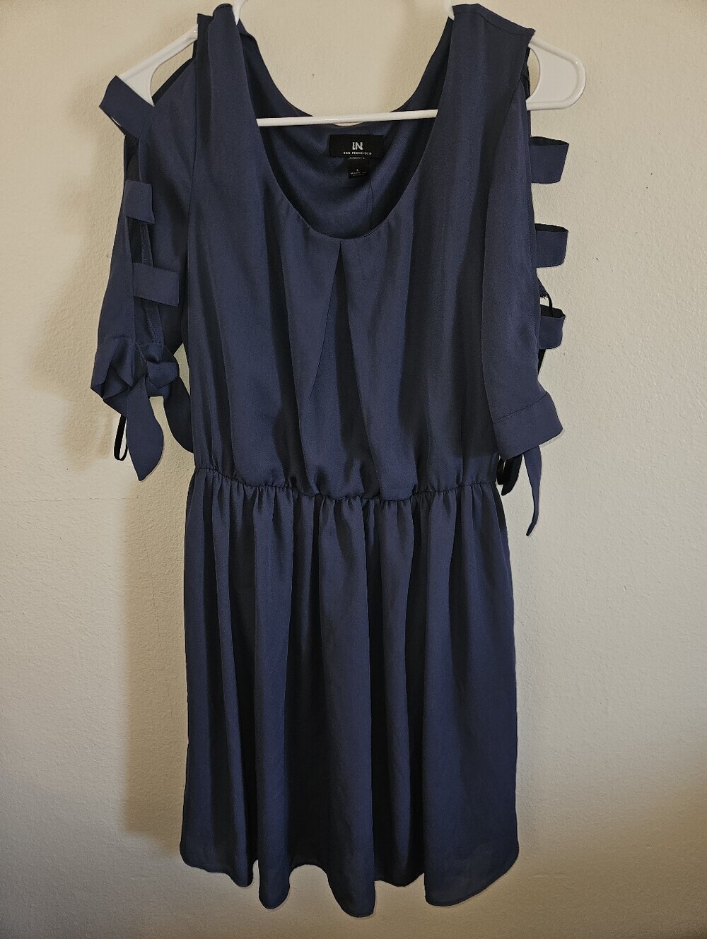 I.N. San Francisco Womans Blue Dress Size L